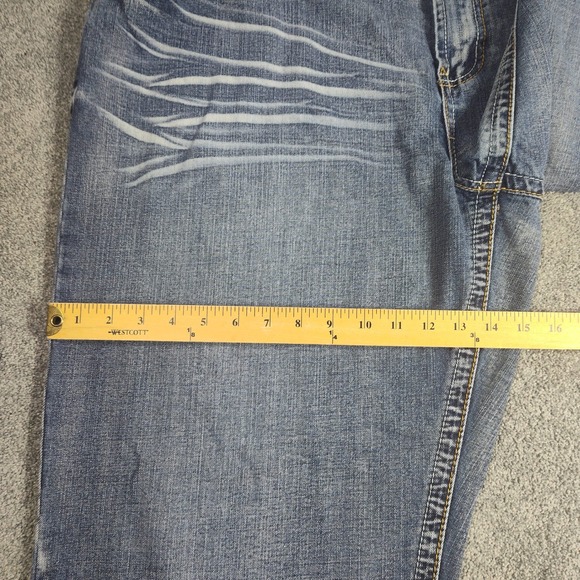 Axe & Crown Jeans Mens Size 48x32 Light Wash Denim Blue Relaxed Fit Distressed - Picture 16 of 16